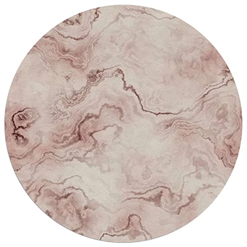 Burgundy Vermilion PU Leather Office Chair Mat,Computer Gaming Desk Chair Mat, Mouth Feminine Lips Gaming Computer Chair Mat for Home Office Gaming Room Girls Diameter 39.4 in
