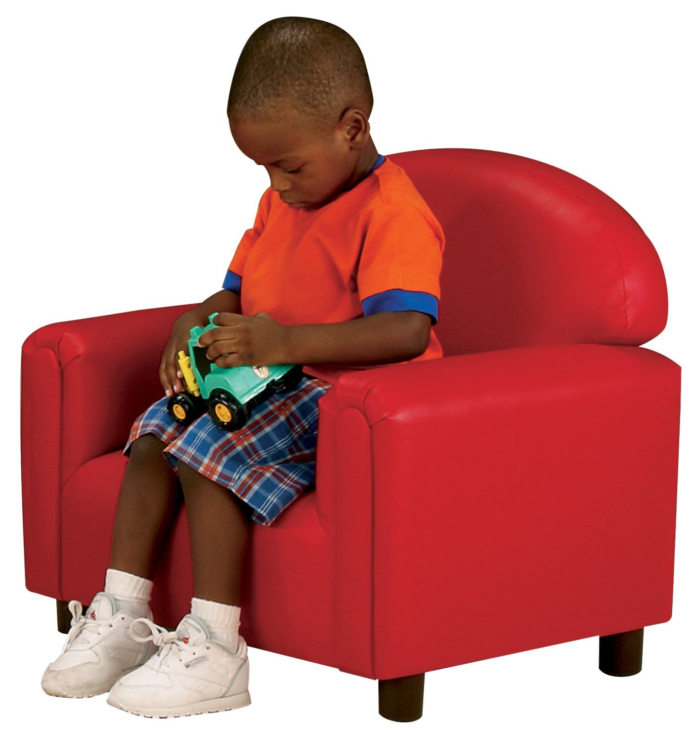 Brand New World Preschool Premium Vinyl Upholstery Chair - Red