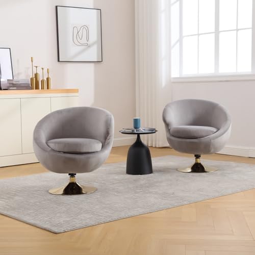 Green Accent Chair, Velvet Accent Chair with Golden feet, Side Chair for Living Room Bedroom Waiting Room Reception Room (Green Left)