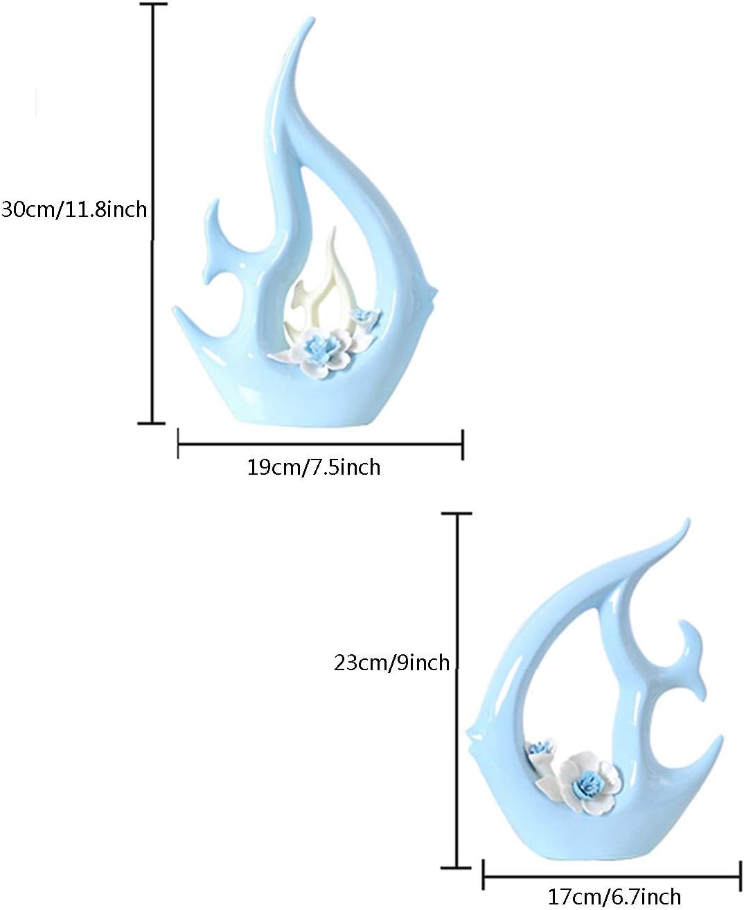 Ornament Art Decorative Feng Shui Wealth Goldfish Collectible Gift Ornament Tropical Fish Sculpture Home Decoration Office Ornament Creative Statues Good Lucky Gifts Ornament Figurine Home Decor