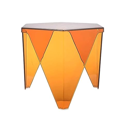 End Table Portable End Table Clear Acrylic Coffee Table Creative Lightweight Side Table Small Tray Table 18.50 * 14.9 Inch Bedside Table Space-Saving