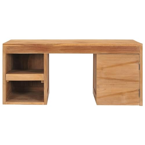 Refined Teak Wood Coffee Table - Solid Modern & Minimalist Scandinavian Style Furniture for a Perfect Living Room Ambience-Brown(.5 x .5.7)