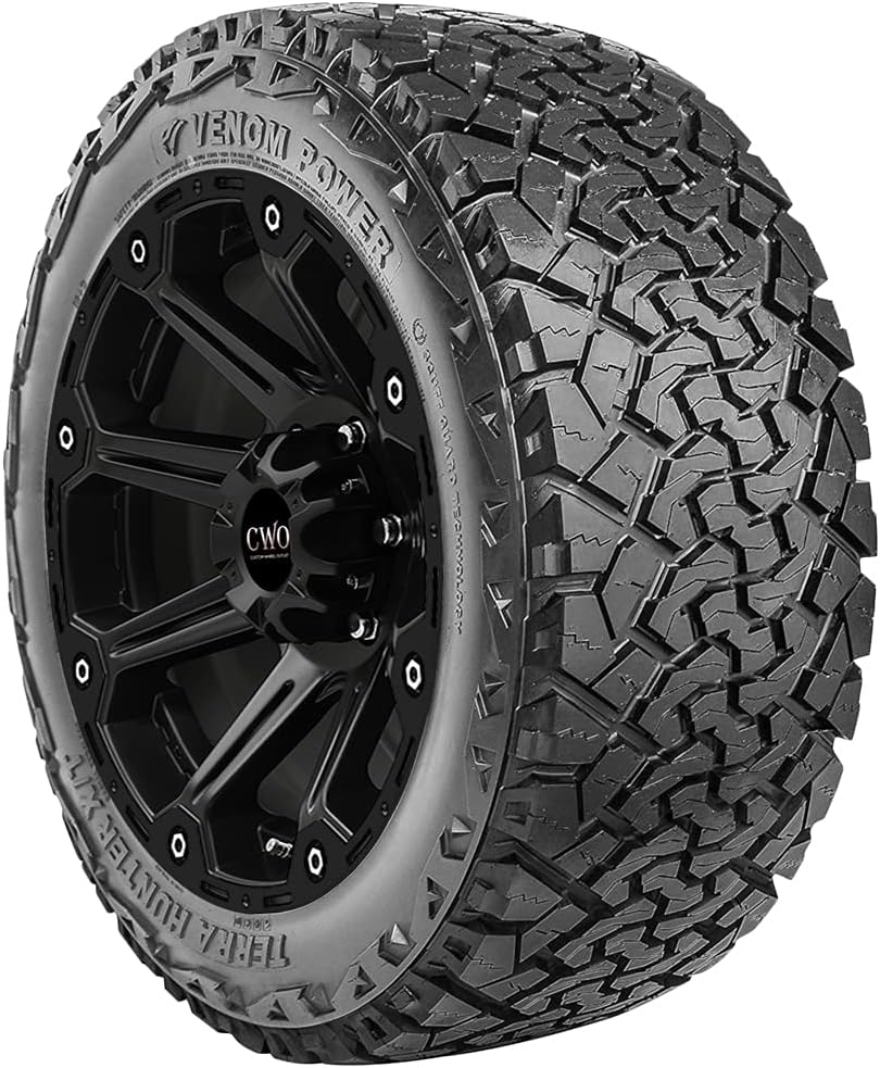 Venom Power Terra Hunter X/T XT Truck/SUV All-Terrain Mud Off-Road Radial Tire-265/70R17 265/70/17 265/70-17 115S Load Range SL 4-Ply BSW Black Side Wall