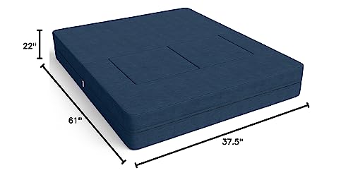 Jaxx Zipline Convertible Sleeper Loveseat & Ottomans, Textured Microvelvet - Berry Red