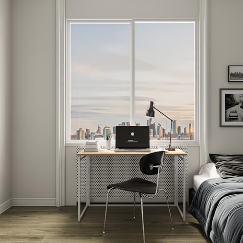 Folding Desk 30 Inch - Small Foldable Desk for Small Space Minimalist, Space Saving Collapsible Compact Desk Portable Table for Craft, Writing, Study and Work (No Assembly Required)