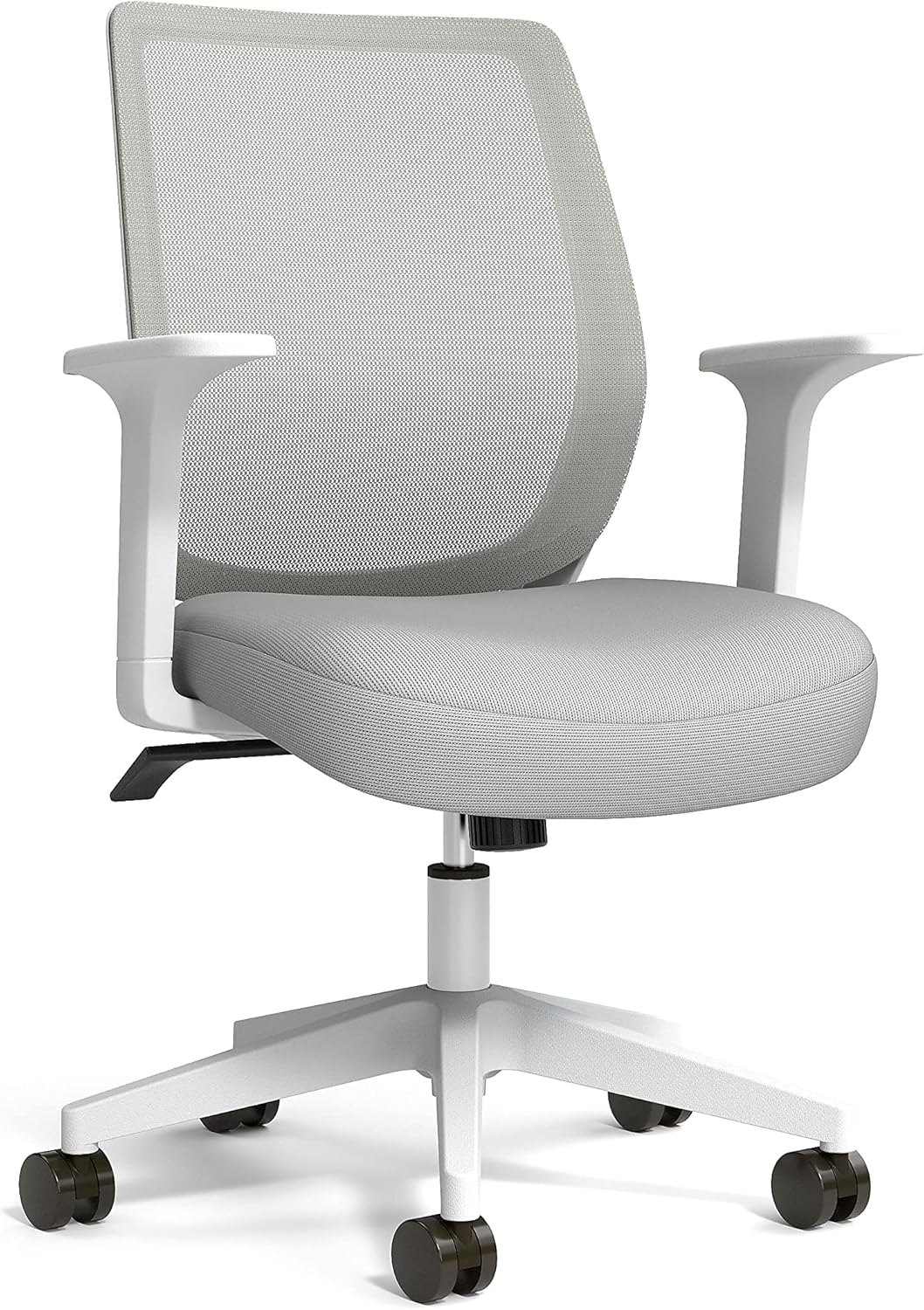 Union & Scale Essentials Mesh Back Fabric Task Chair, Gray, 2/Pack (UN59418-CCVS)