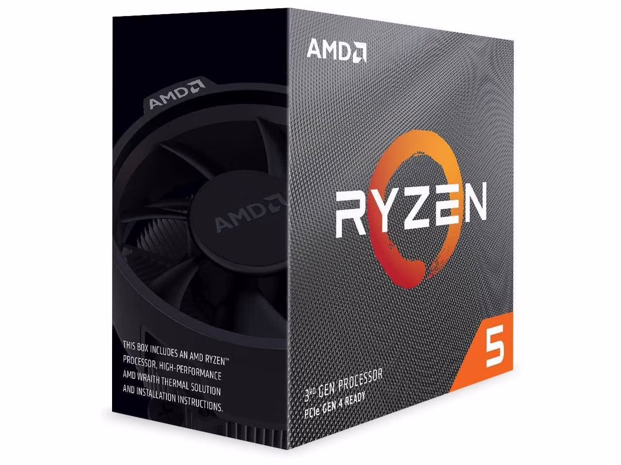 AMD Ryzen 5 3600 6-Core Gaming CPU, 12-Thread Unlocked Desktop Processor with Wraith Spire Cooler