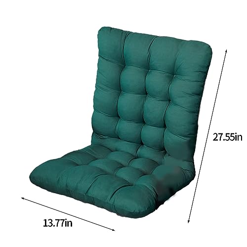 Indoor/Outdoor Back Chair Cushion, Rocking Chair Cushion, Chair Cushions, Premium Tufted Back and Replacement Seat Cushion Non Skid Slip, Chair Pads for Home, Kitchen, Dining Chairs (Green)