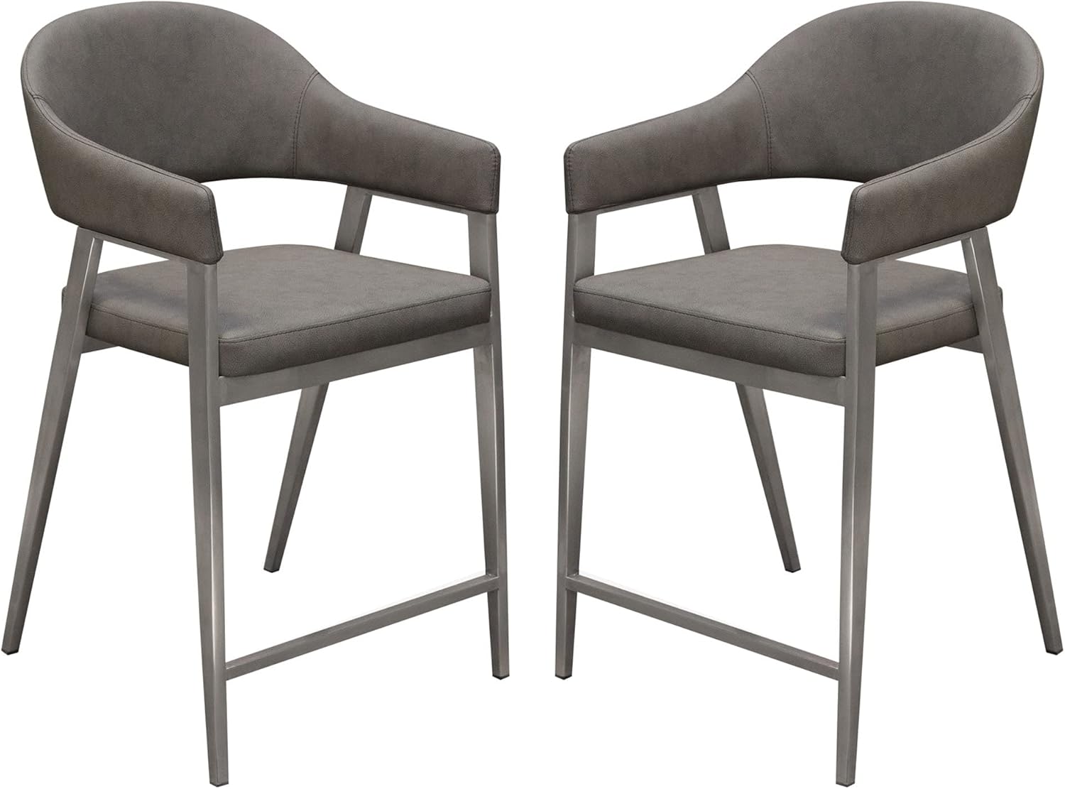 Adele Counter Stool in Gray Set of 2