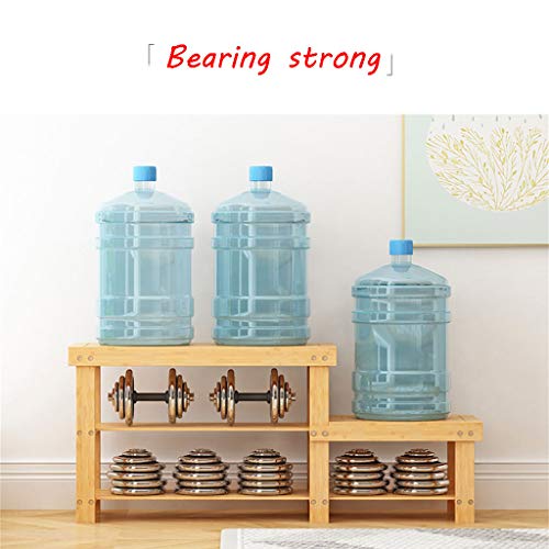 Shoe Storage Shoe Rack Organizer Shelf 3-Tier Shoe Rack Bench Slippers Shelf Storage Upright Multifunctional Bamboo Free Standing Saves Space