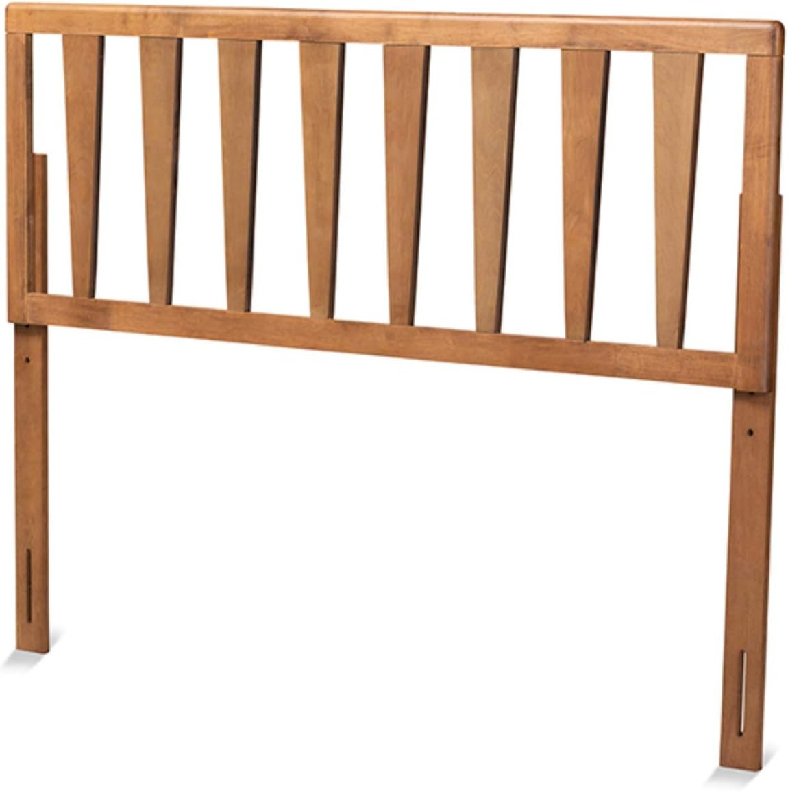 Baxton Studio Duncan Modern and Contemporary Ash Walnut Finished Wood Queen Size Headboard
