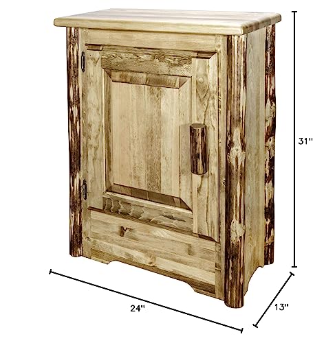 Montana Woodworks Glacier Country Collection Accent Cabinet, Left Hinged, Stained and Lacquered