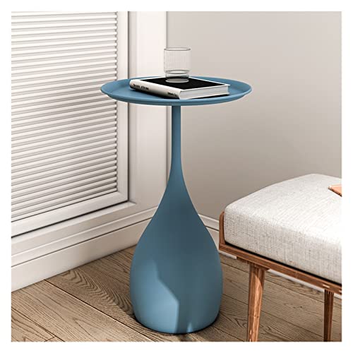 Living Room Sofa Side End Table Nordic Sofa Small Side Table Round Mini Modern Movable Living Room High Corner Table Small Coffee Table Side Table for Bedroom (Color : Purple)
