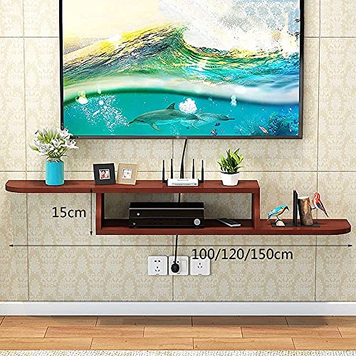 Floating TV Stand Cabinet Wall Hanging Tv Stand,Floating Tv Unit,Wall-Mounted Tv Cabinet for Router Shelf DVD Set-Top Box Storage