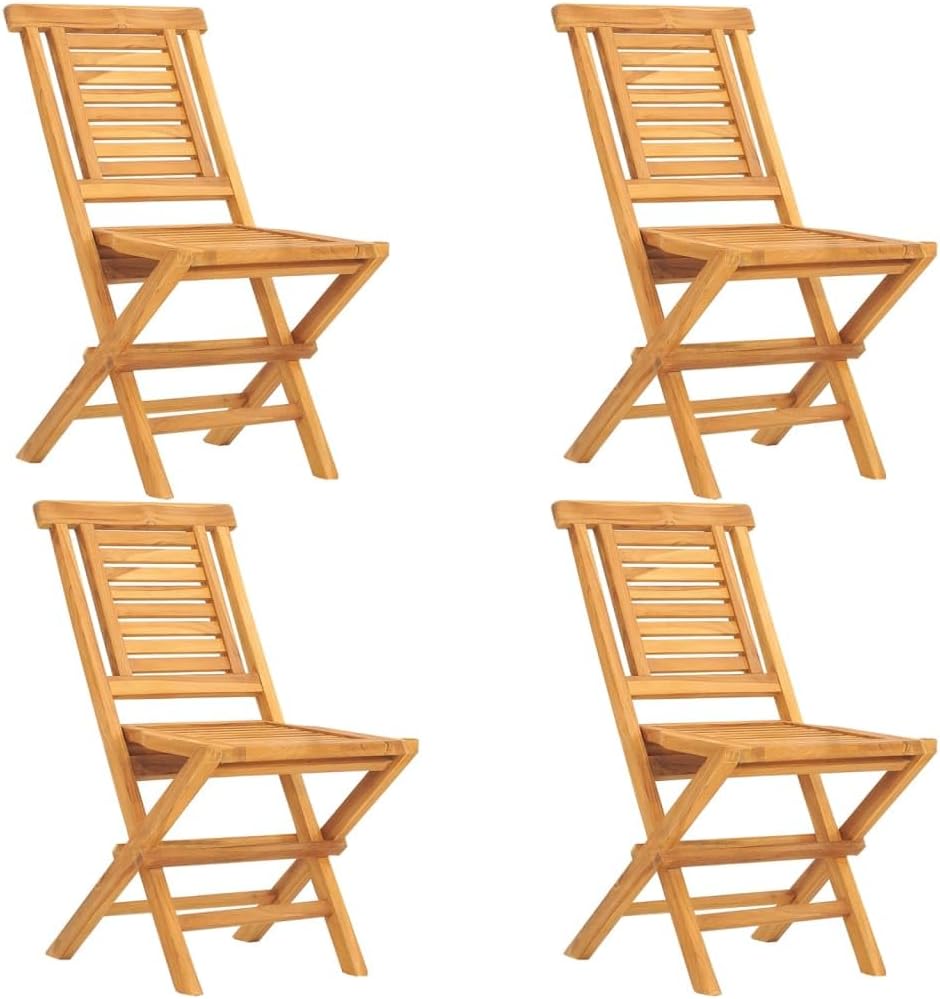 5 Piece Patio Dining Set Solid Wood Teak,Furniture,Outdoor Furniture,Outdoor Furniture Sets,Brown,41.88kg/92.136ib