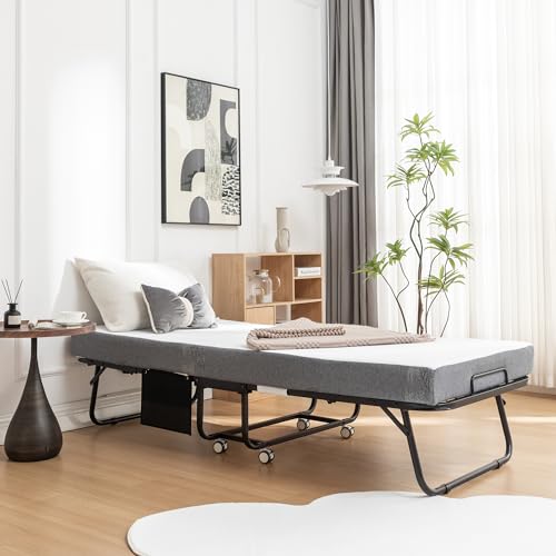 Folding Bed with Mattress 75