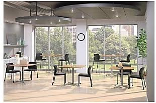 HON Btx30lpr8 Between Seated-Height 42-Inch Tops, 32.68W X 29.57H, Silver Table Base