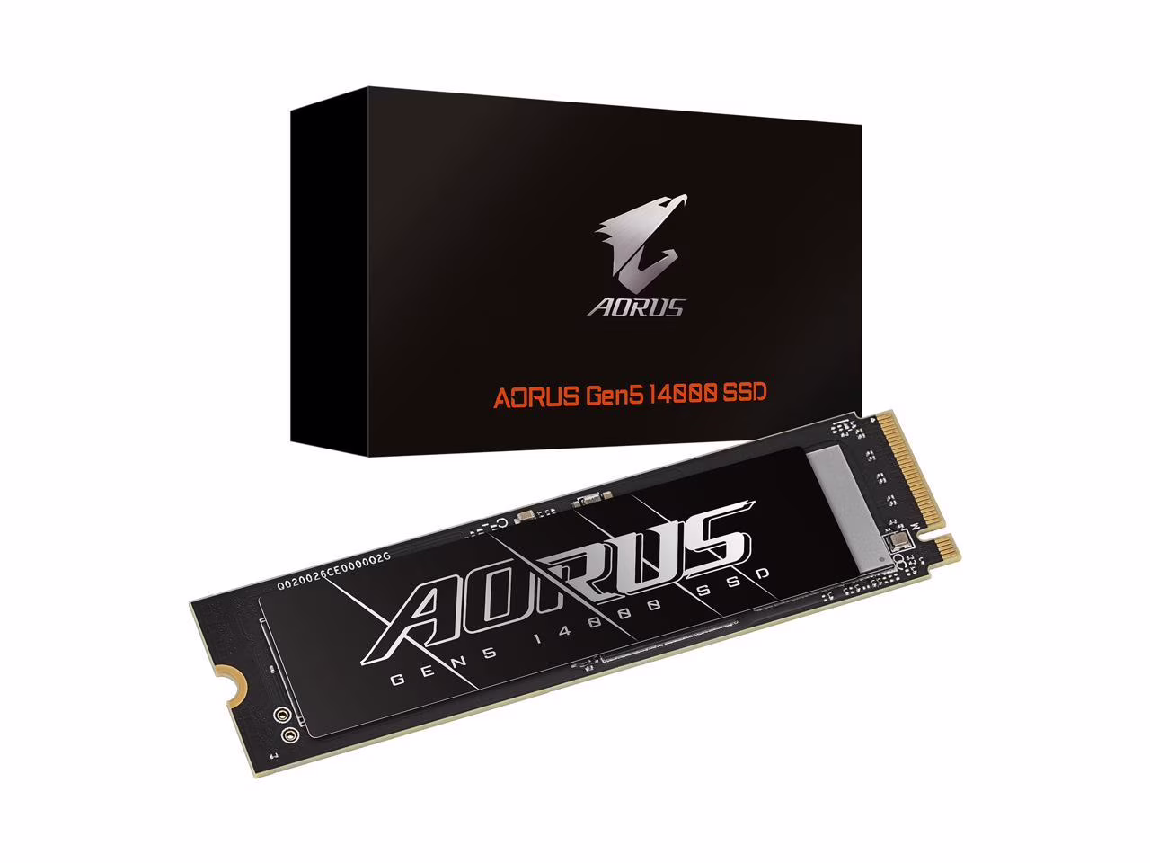 GIGABYTE AORUS Gen5 14000 SSD 1TB PCIe 5.0 NVMe M.2 Internal Solid State Hard Drive with Read Speed Up to 12400MB/s, Write Speed Up to 11800MB/s, AG512K1TB