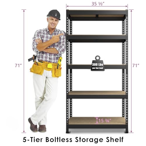 Prilinex 4-Tier Heavy Duty Storage Shelves 36