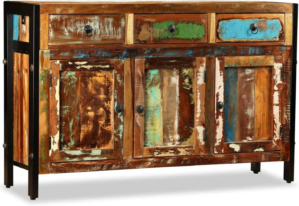 Media Console,Buffet Cabinet with Storage,Sideboard Solid Reclaimed Wood 47.2