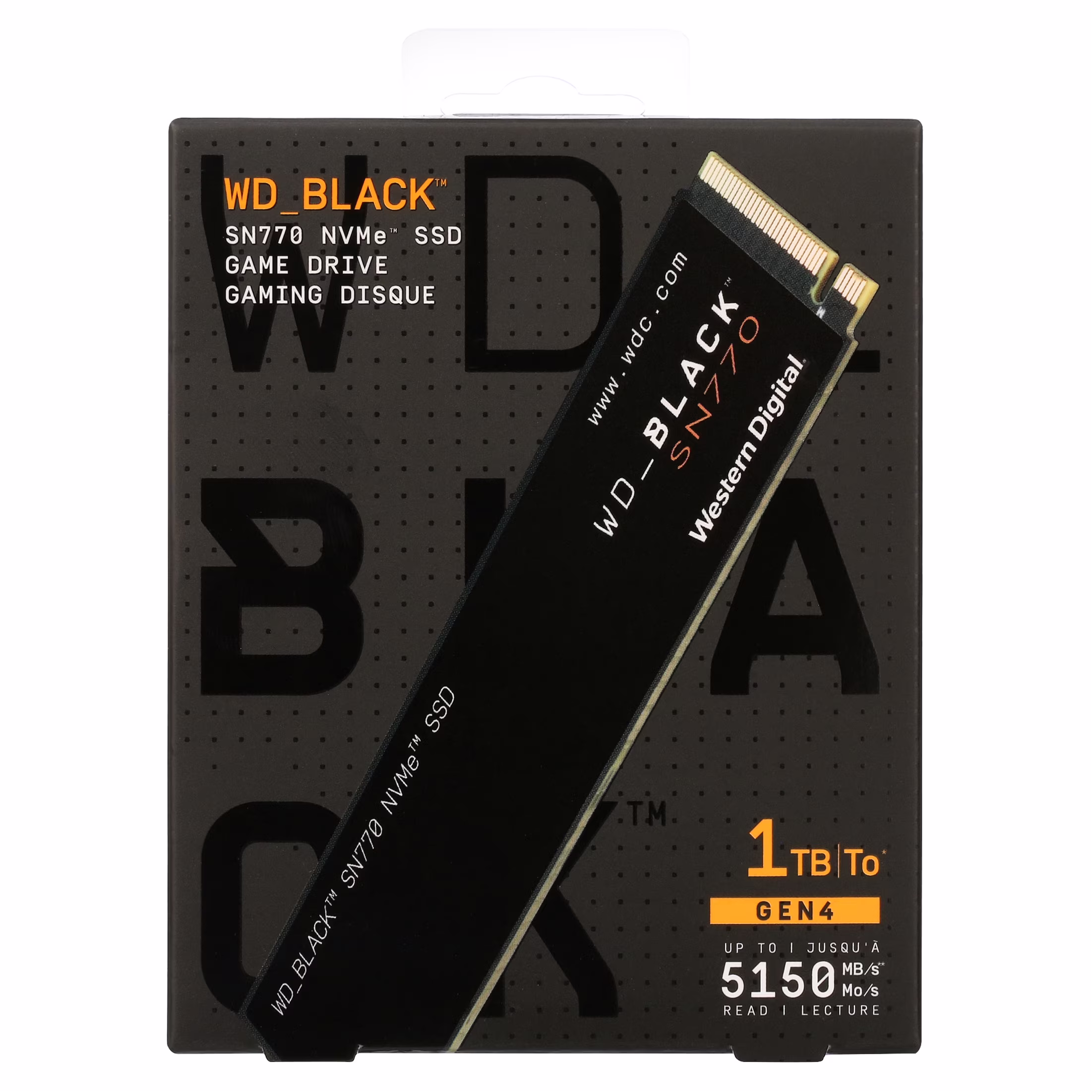 Free Shipping! WD Black 1TB SN770 NVMe SSD Gaming Solid State Drive, Gen4 PCIe, M.2 2280, up to 5150 MB/s