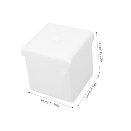 VOSAREA Box Storage Origanizer Lip Charms Household Organization Foot Step Chair Home Organizing Home Storage Stool Foot Rest Foot Pouf Bench Storage Stool Entryway Porch Footstool Shoe