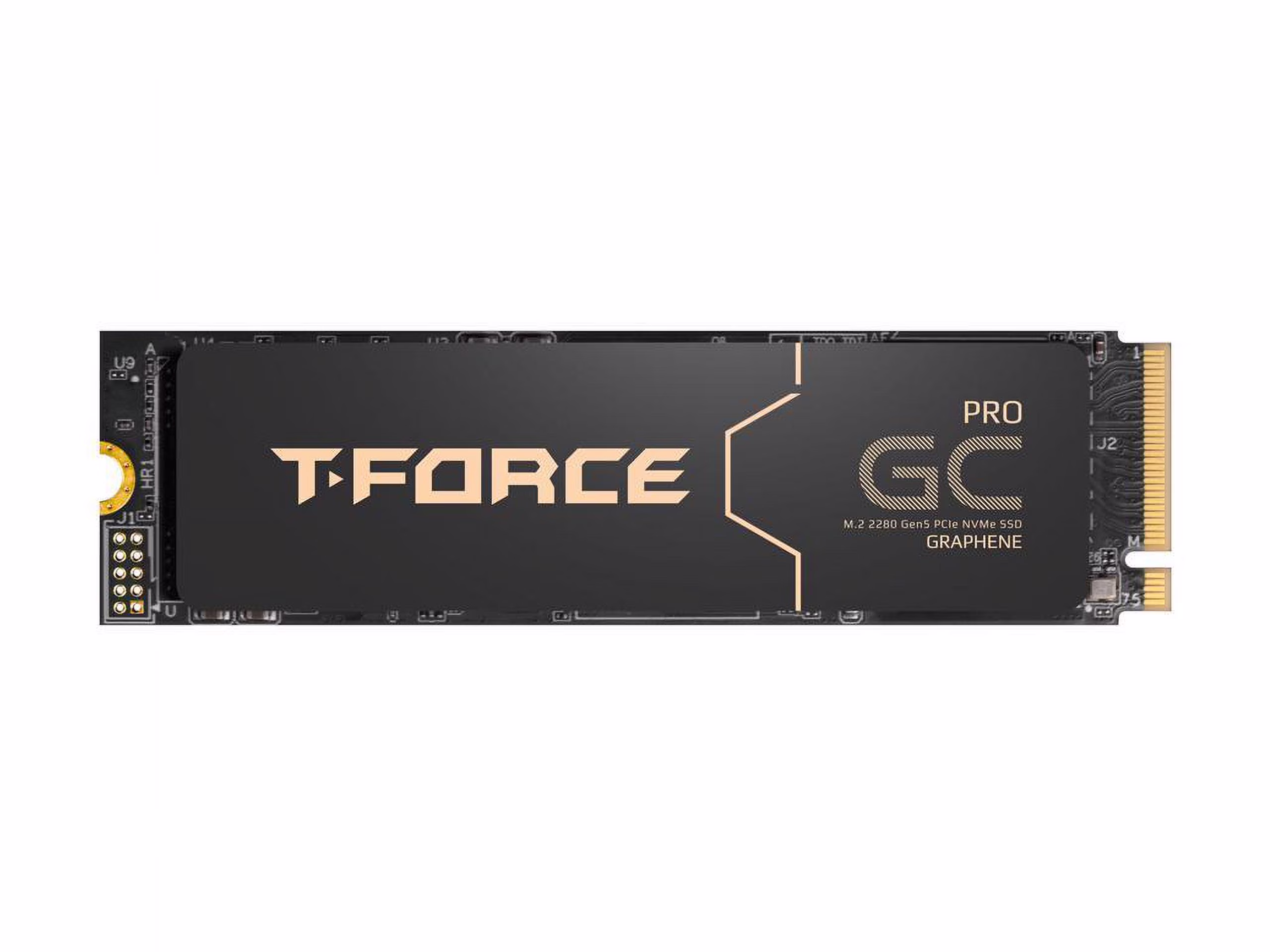 Team Group T-FORCE GC PRO M.2 2280 2TB PCIe Gen 5.0x4 with DRAM CACHE with NVMe 2.0 3D NAND Internal Solid State Drive (SSD) TM8FFL002T0C129