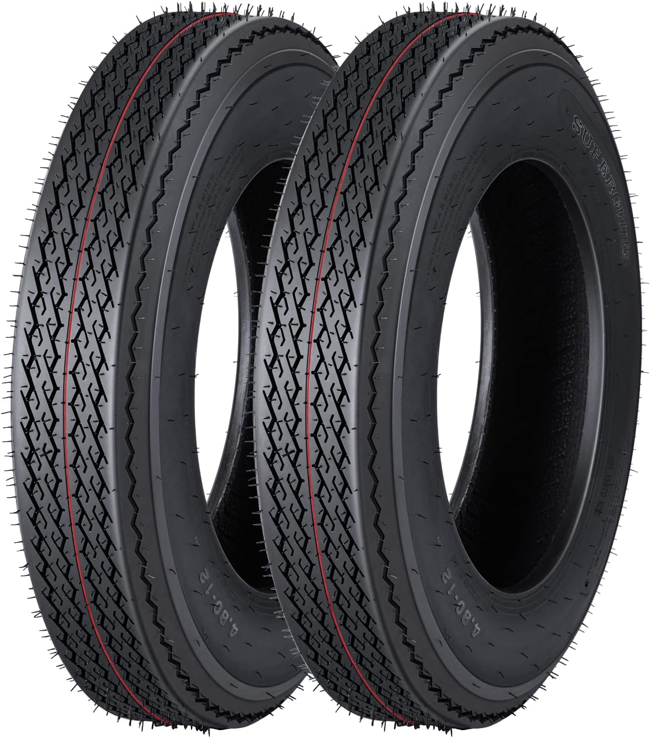 4.8-12 4.8x12 480-12 4.80-12 Trailer Tires, Load Range C, 6PR
