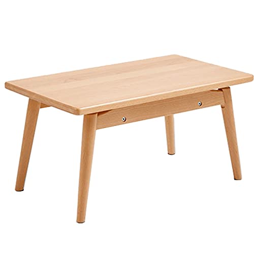 Tables Solid Wood Small Balcony Small Tea Dormitory Wooden Laptop Bedroom Small Solid Wood Material (Color : Wood Color, Size : 62x35x30cm) (Black Walnut 62x35x30cm)