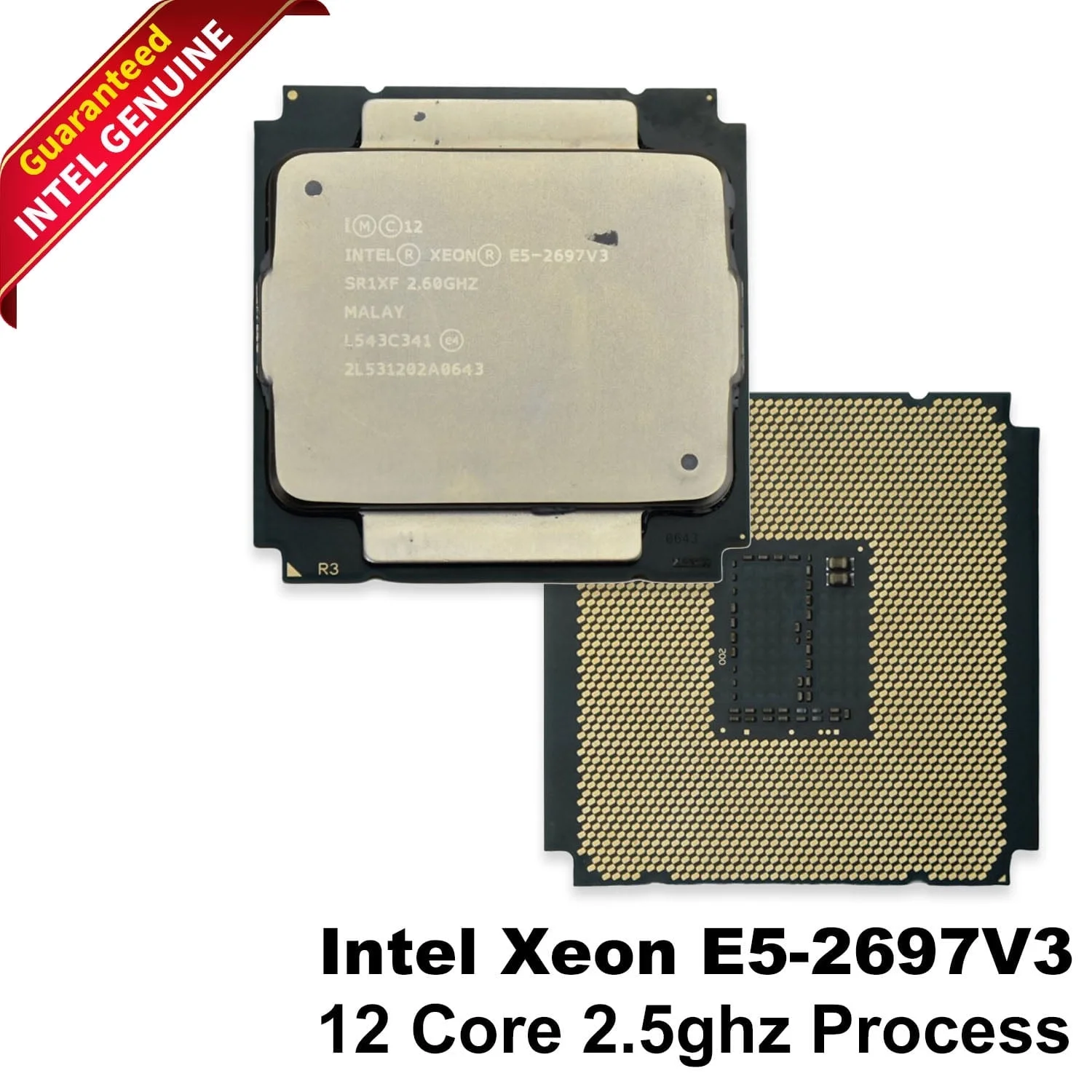 Pre-Owned Intel Xeon E5-2680 V3 CPU Processor 12 Core 2.50GHz 30MB L3 Cache 120W SR1XP