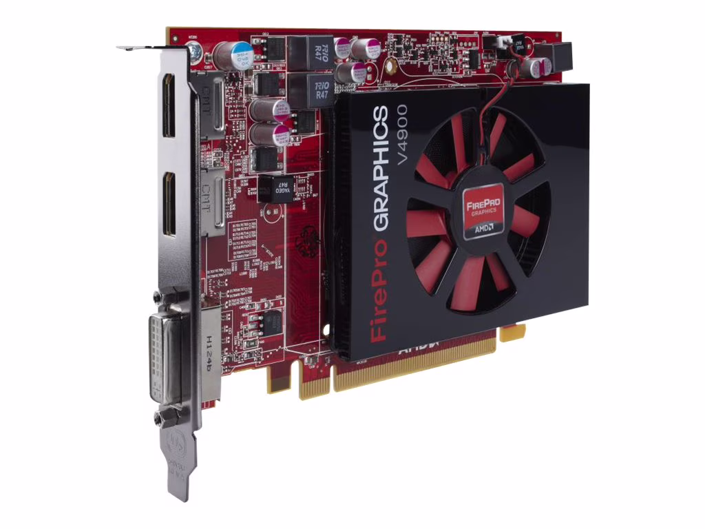 HP AMD FirePro V4900 GPU, 1 GB, Multi-Display Support, DirectX 11 and OpenGL