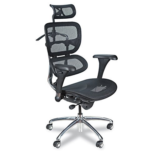Balt Butterfly Ergonomic Executive Office Chair, Blach Mesh High Back, 48-51