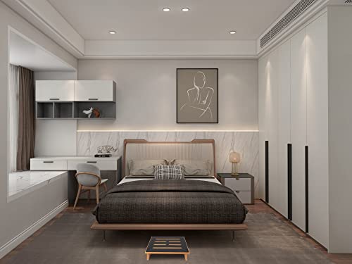 One Step Stools for Adults 6.5in with Non-Slip Rubber Stepping Surface, Indoor/Outdoor Wooden Step Stools, 550lbs Carrying Capacity, Suitable for Kitchen, Bathroom, Bedside Support