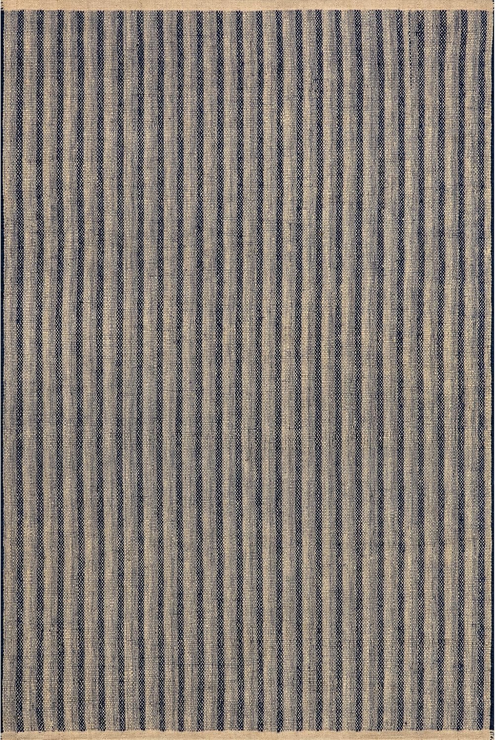 nuLOOM Rugs USA x Emily Henderson Lake Striped Jute Area Rug, 9x12, Blue