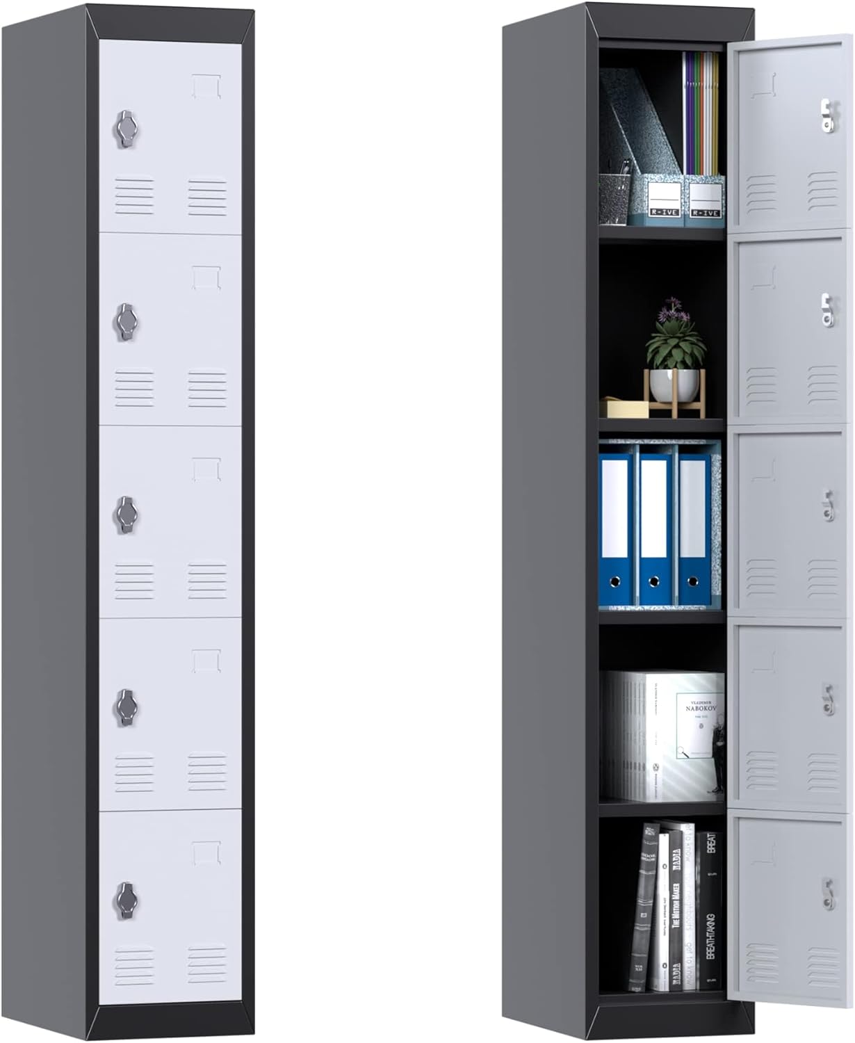 Metal Lockers with 5 Doors,72