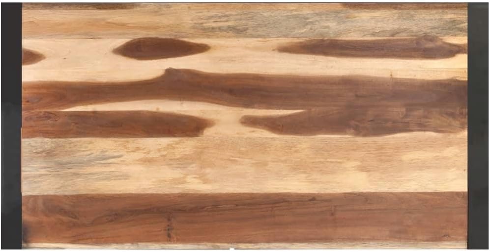 Contemporary Solid Wood Coffee Table with Sheesham Finish - Minimalist Design Furniture for Living Room - Rectangular Center Table for a Modernécor-Brown