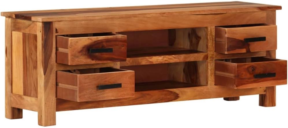 TV Stand, Small Console Table Low Tv Stand Dresser Desk Tv Unit Suitable for Office Living Room Entryway Small Spaces 43.3