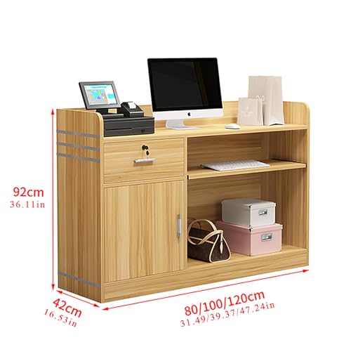Reception Desk, Stations Counter Table, L-Shap Cashier, Checkout Counter, Simple and Modern, Convenience Store, Milk Tea Shop, Reception Desk, Hair Salon, Clothing Store, Counter Front Desk
