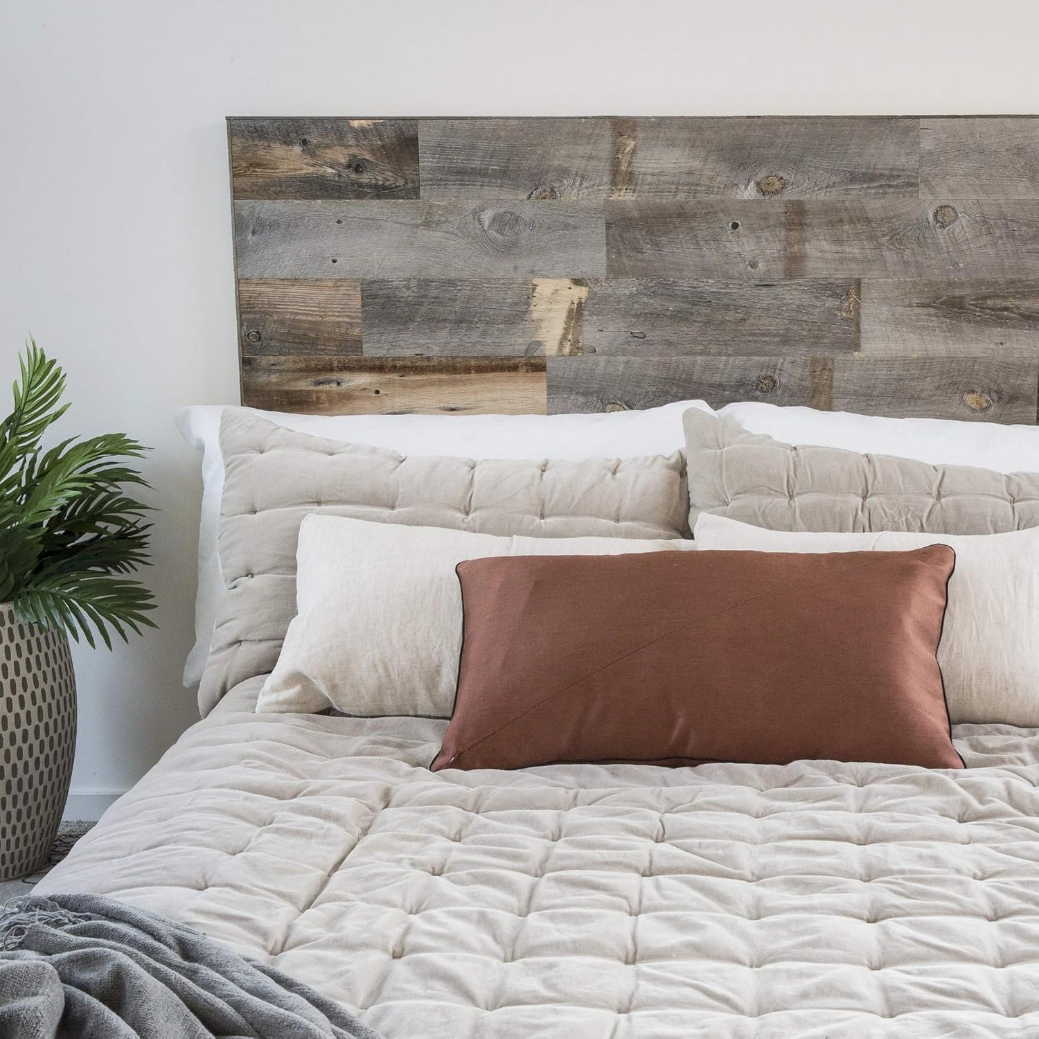 Stikwood Reclaimed Weathered Wood Stikit Headboard King | 35