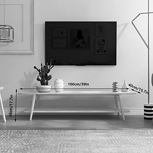 Wood Tv Stands Simple Tv Cabinet Tv Console Media Cable Box Gaming Consoles Modern Minimalist Entertainment Center Tv Unit Cabinet for Living Room Bedroom Office/Brown/39In
