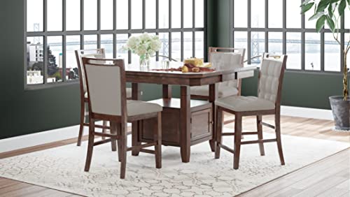 Jofran Inc. Manchester Adjustable Height Extension Storage Dining Table