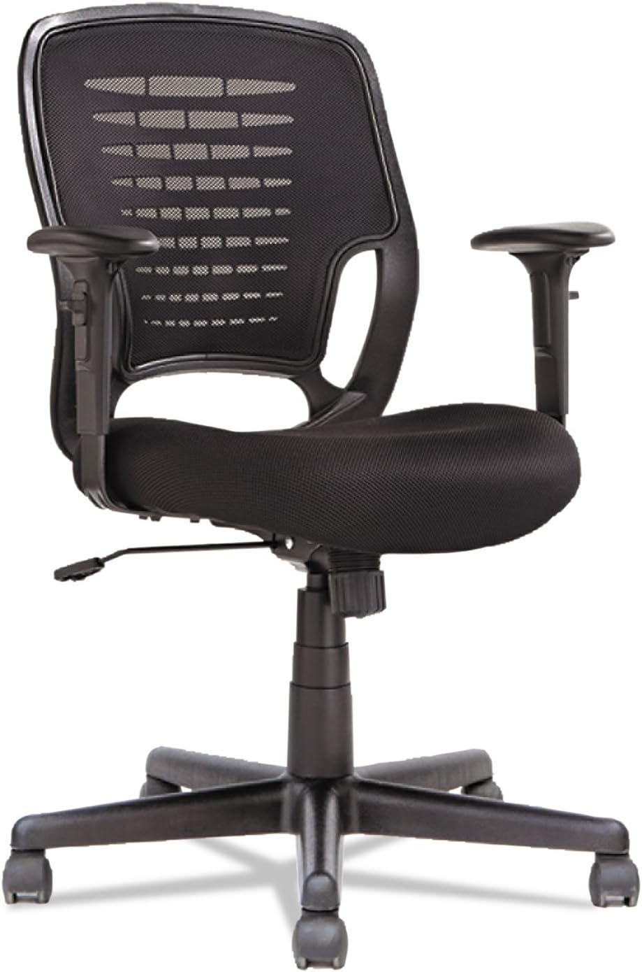 OIF EM4817 Swivel/Tilt Mesh Task Chair, Height Adjustable T-Bar Arms, Black