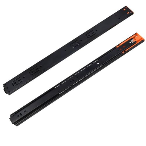 Drawer Slides， 1 Pair Push to Open Drawer Slides 10 12 14 16 18 20 Inch 100 Lb Load Capacity Side Mount Handleless Ball Bearing Full Extension Touch Rails Cabinet Runner (Size : 50cm/20Inch) (Size :