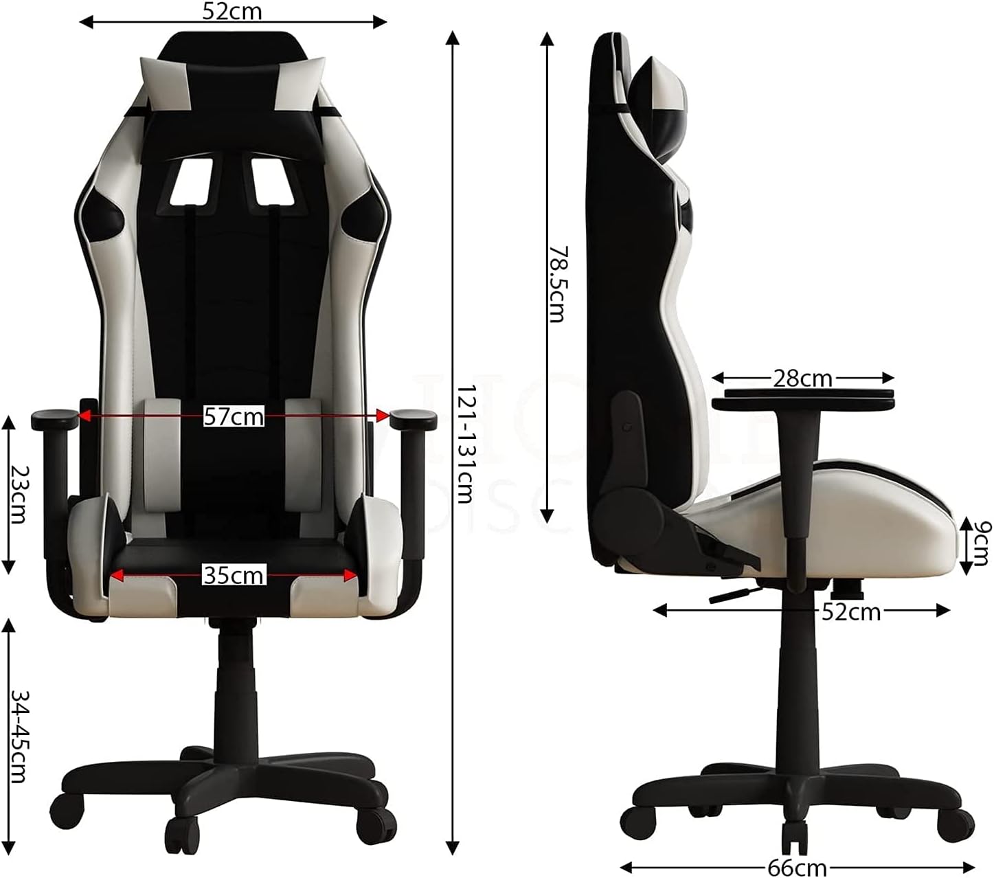 Office Chair Racing Game Office Chair Home Office Game Swivel Chair Adjustable Backrest Recliner Ergonomic Zero-Gravity Chair