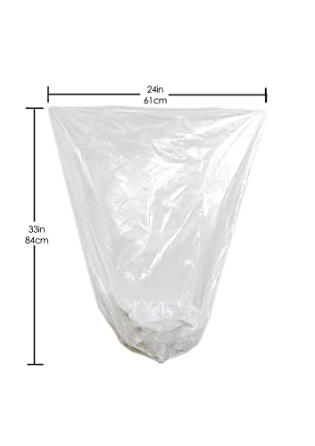 33 Gallon Clear Trash Can Liners - 33