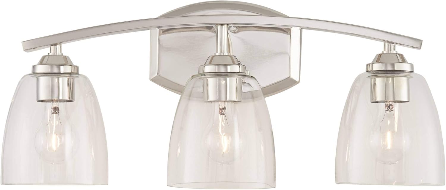 360 Lighting Richter Modern Wall Light Polished Nickel Silver Hardwired 22