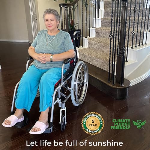 Magnesium Lightweight Wheelchair - 21lbs Self propelled Chair with Travel Bag and Cushion, Portable and Folding 17.5” W Seat, Park & Brake Anti Tipper, Swing Away Footrests, Ultra Light, Red