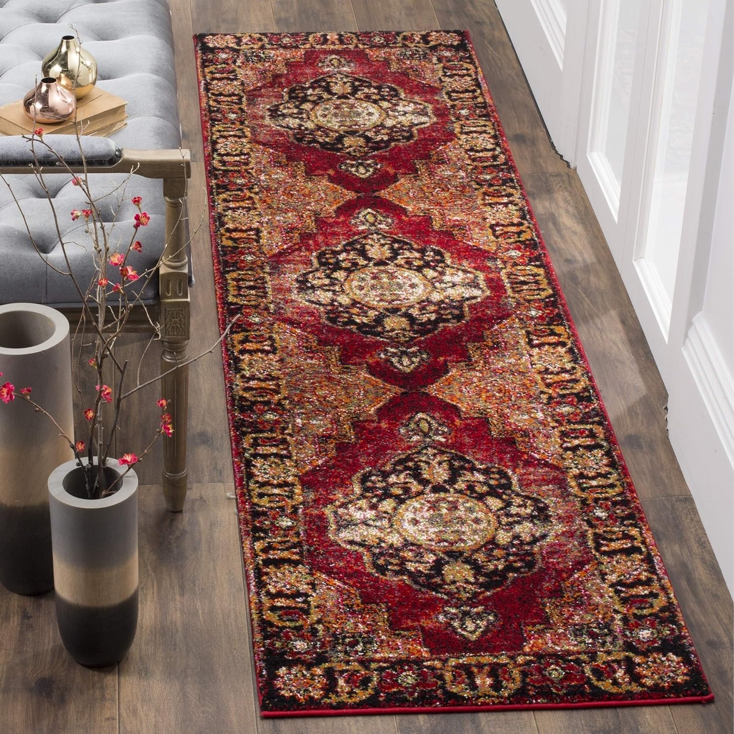 SAFAVIEH Vintage Hamadan Collection Runner Rug - 2'3