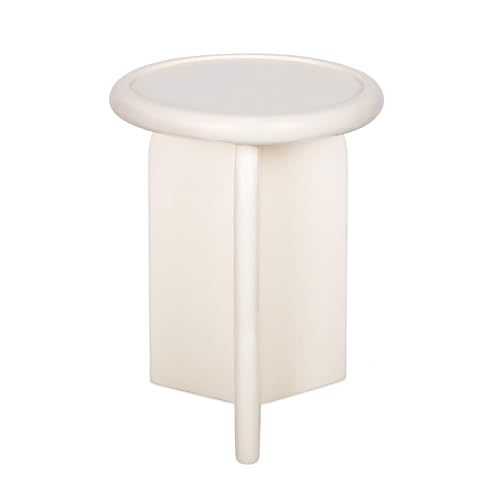 East at Main Indigo Road by Egypt Sherrod Armos Solid Wood Side Table (White)