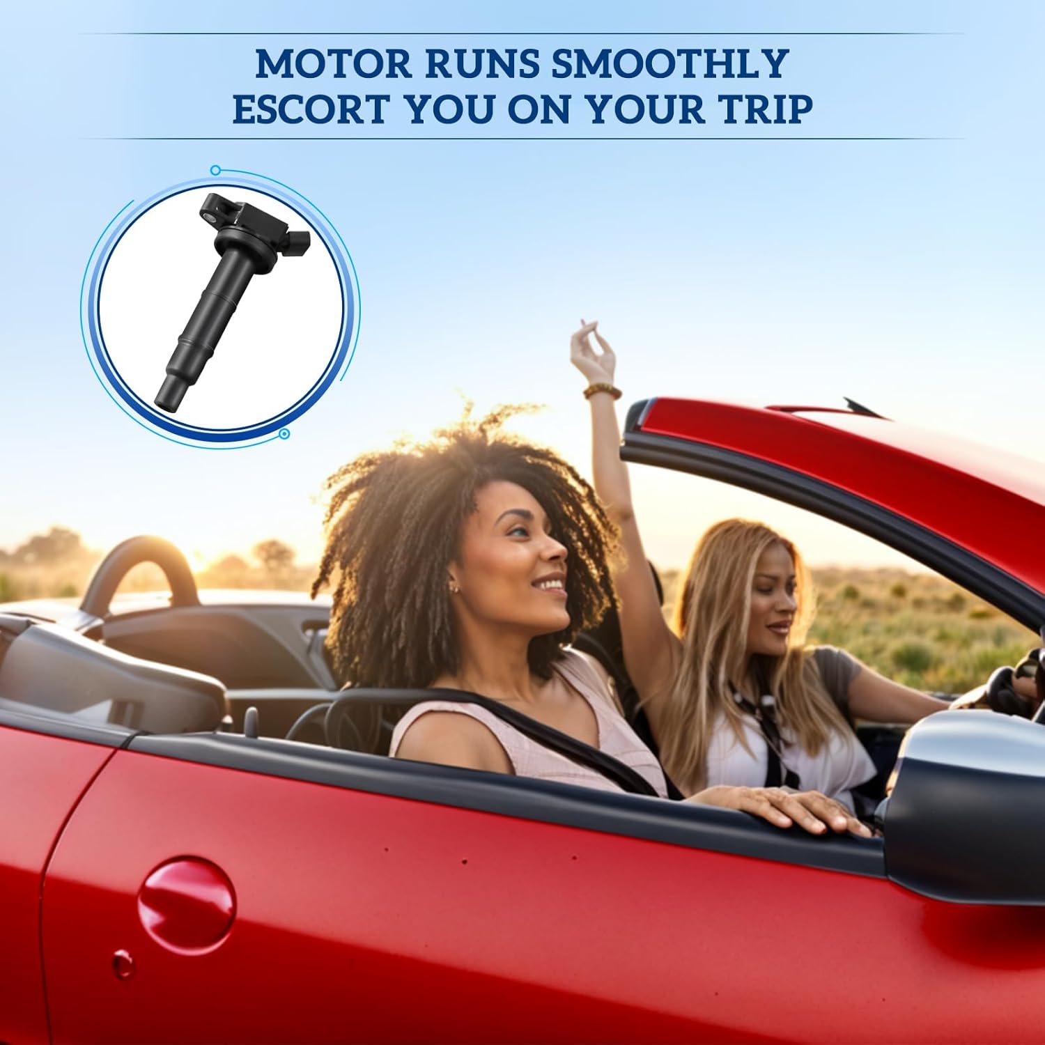 Ignition Coil Pack Compatible With Toyota 2003 2004 2005 2006 2007 2008 2009 2010 2011 2012 2013 2.4L RAV4 CAMRY PREVIA SOLARA MATRIX HIGHLANDER Coil Pack Set Replace UF333 C1330 9008019023 52-1702.